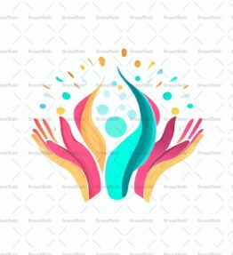 Abstrakte feiernde Hände